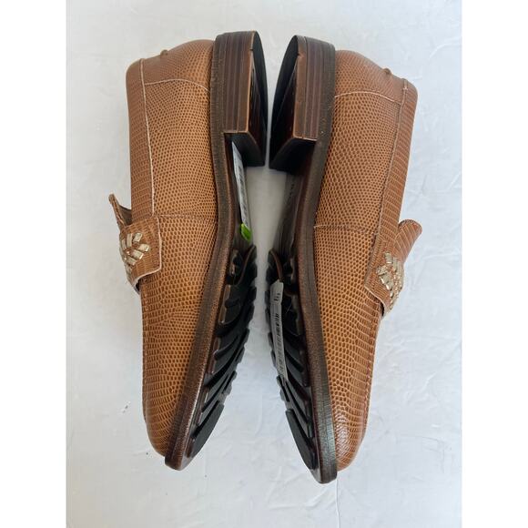 NWT Brioso Frisco Brown Lizard Emboss Leather
Loafers Slip On Comfort Shoes 8.5M - Picture 5 of 11